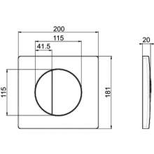Ideal-standard-przycisk-do-stelaza-podtynkowego-chrom-3/6-litra