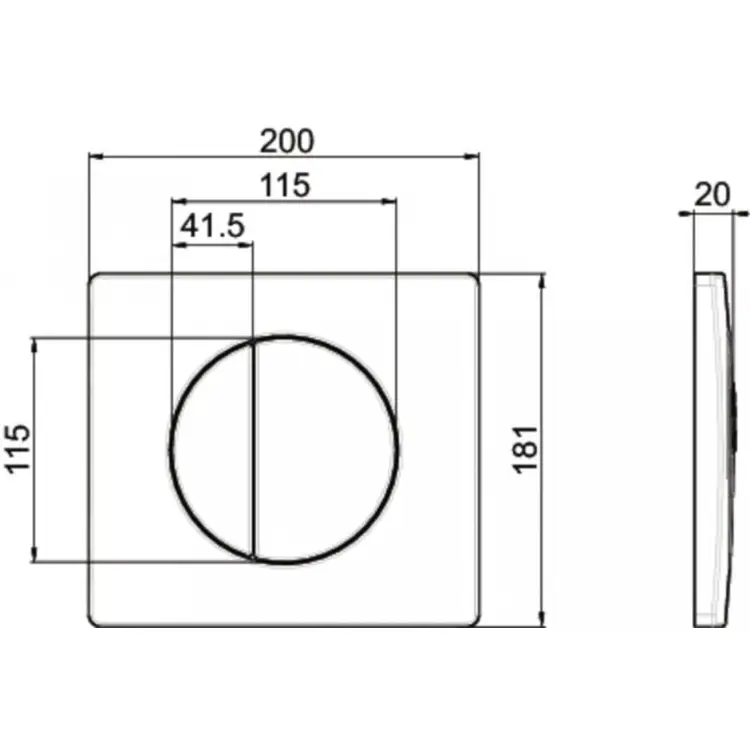 Ideal-standard-przycisk-do-stelaza-podtynkowego-chrom-3/6-litra